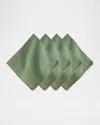 Juliska Berry Trim Blush Napkin, Set Of 4 In Watercress