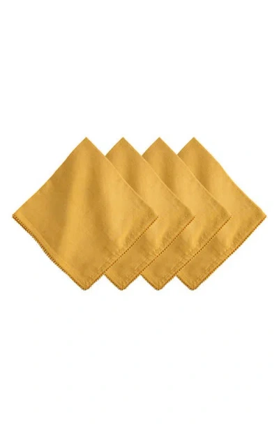 Juliska Berry Trim Blush Napkin, Set Of 4 In Saffron