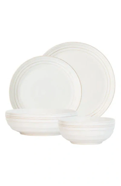 Juliska Bilbao 4-piece Dinnerware Place Set In White
