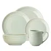 Juliska Bilbao Stoneware Five-piece Dinnerware Set In Sage