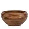 Juliska Bilbao Wood Large Serving Bowl In Medium Brown