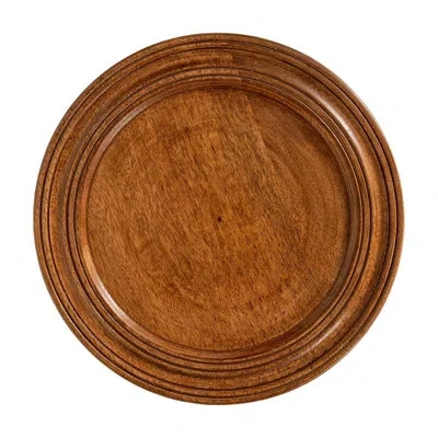 Juliska Bilbao Wood Charger In Brown