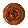Juliska Bilbao Wood Chip & Dip Bowl In Brown