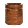 Juliska Bilbao Wood Utensile Crock In Brown