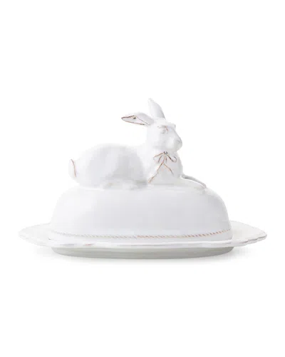 Juliska Bridget Bunny Butter Dish In White