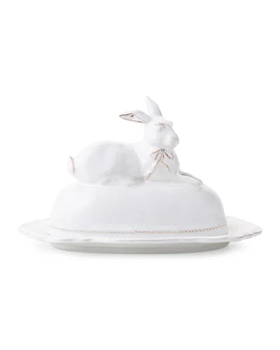 Juliska Bridget Bunny Butter Dish In Whitewash