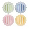 Juliska Cabana Stripe Melamine Assorted Dinner Plates, Set Of 4 In Assorted