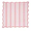 Juliska Cabana Stripe Napkin, Set Of 4 In Coral