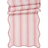 Juliska Cabana Stripe 18 X 90 Table Runner In Coral