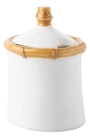 Juliska Bamboo Ceramic Lidded Sugar Bowl In Bamboo Natural