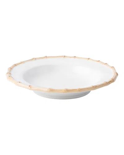 Juliska Classic Bamboo Pasta/soup Bowl In White