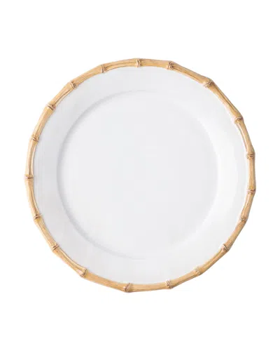Juliska Classic Bamboo Salad Plate In White