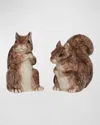 Juliska Clever Creatures Squirrel Salt And Pepper Set Of 2 In Brown