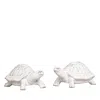 Juliska Leonardo And Donatello Turtle Salt & Pepper Shakers In Whitewash