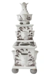 Juliska Juloska Country Estate 3-piece Tulipiere Tower Set In Flint Grey