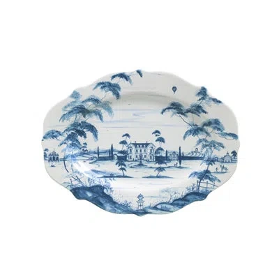 Juliska Country Estate 18.5" Platter - Delft Blue/white In White;delft Blue