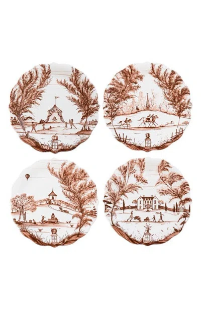 JULISKA JULISKA COUNTRY ESTATE HARVEST SET OF 4 PARTY PLATES