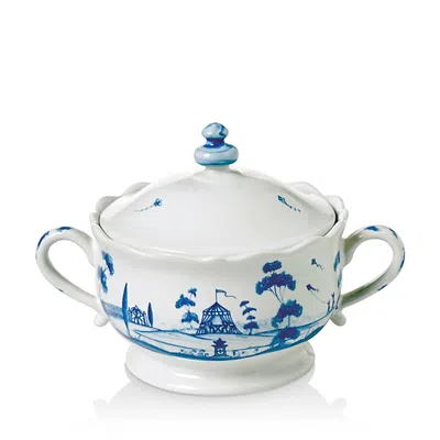 Juliska Country Estate Main House Sugar Bowl, Delft Blue