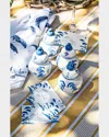 Juliska Country Estate Winter Frolic Set Of 4 Place Card Holders In Delft Blue