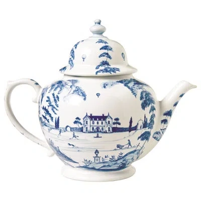 Juliska Country Estate Teapot - Delft Blue In Delft Blue,white