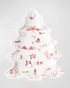 Juliska Country Estate Winter Frolic Ruby Small Tree Tray In Ruby