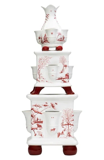 Juliska Country Estate Winter Frolic 11" Tulipiere Tower In Multi