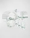 Juliska Country Estate Winter Frolic 16-piece Dinnerware Set In Green