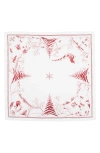 Juliska Country Estate Winter Frolic Napkin In White/red