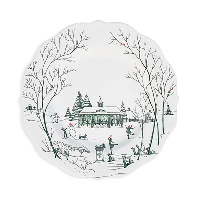 Juliska Country Estate Winter Frolic Dessert Salad Plate, Evergreen