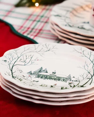 Juliska Country Estate Winter Frolic Dessert/salad Plate, Evergreen