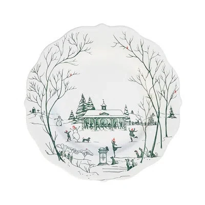 Juliska Country Estate Winter Frolic Dessert/salad Plate In Evergreen