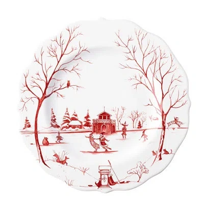 Juliska Country Estate Winter Frolic Dessert/salad Plate In White