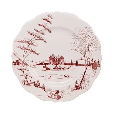 Juliska Country Estate Winter Frolic Dinner Plate, Evergreen In Multi