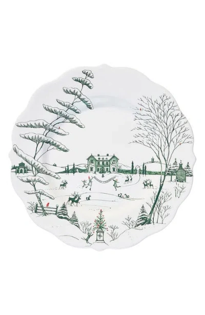 Juliska Country Estate Winter Frolic Dinner Plate In Green