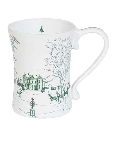 Juliska Country Estate Winter Frolic Mug In Evergreen