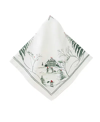 Juliska Country Estate Winter Frolic Napkin In Evergreen