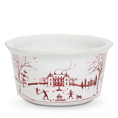 Juliska Country Estate Winter Frolic Ramekin, Set Of 4 In Red