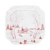 Juliska Country Estate Winter Frolic Ruby Santas Cookie Tray Naughty And Nice List In Ruby