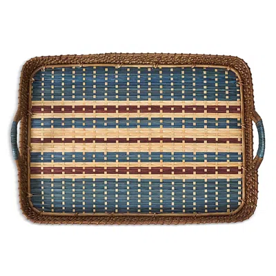 Juliska Danish Stripe 18 Tray, Navy