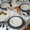 Juliska Danish Stripe 52" Table Square In Tan