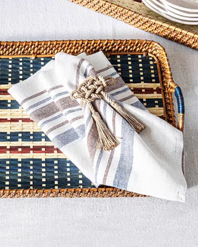 Juliska Danish Stripe Napkins, Set Of 4
