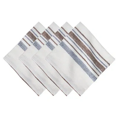 Juliska Danish Stripe Napkins In Tan