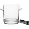 Juliska Dean Ice Bucket With Tongs In Clear