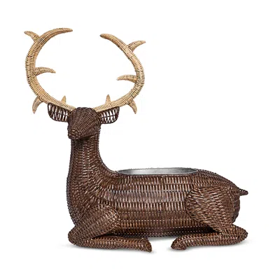Juliska Devon Willow Stag Party Bucket In Brown