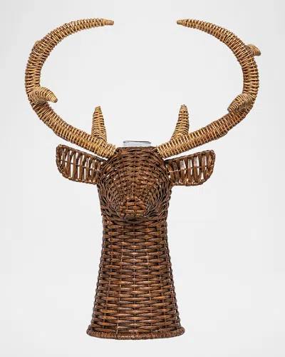 Juliska Devon Willow Stag Vase, 22" In Brown