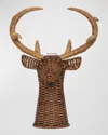 Juliska Devon Willow Stag Vase, 22" In Brown