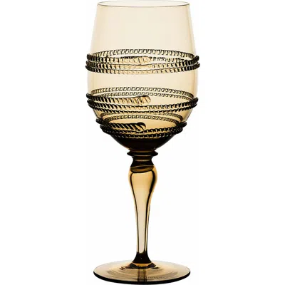 Juliska Ella Wine Glass In Brown