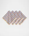 Juliska Emilie Napkins, Chambray - Set Of 4 In Chambray