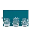 Juliska 3-piece Amalia & Florence Assorted Mini Glass Vases In Transparent