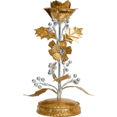 Juliska Forest Walk 14" Candle Holder In Gold